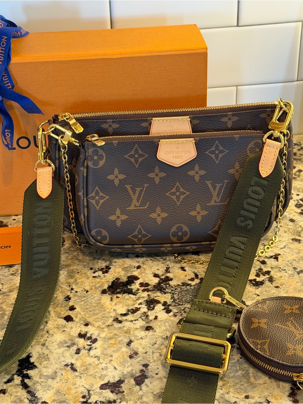 Louis Vuitton Monogram Multi Pochette Accessoires in Brown